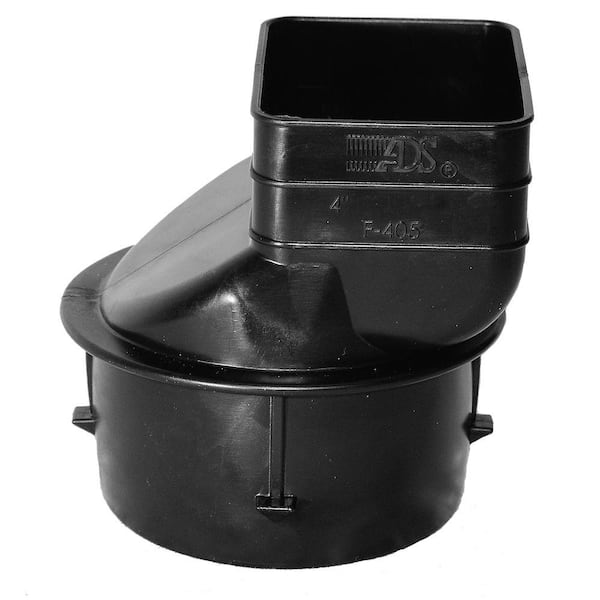 Advanced Drainage Systems 4 in. Singlewall x 4 in. x 3 in. Downspout Adapter