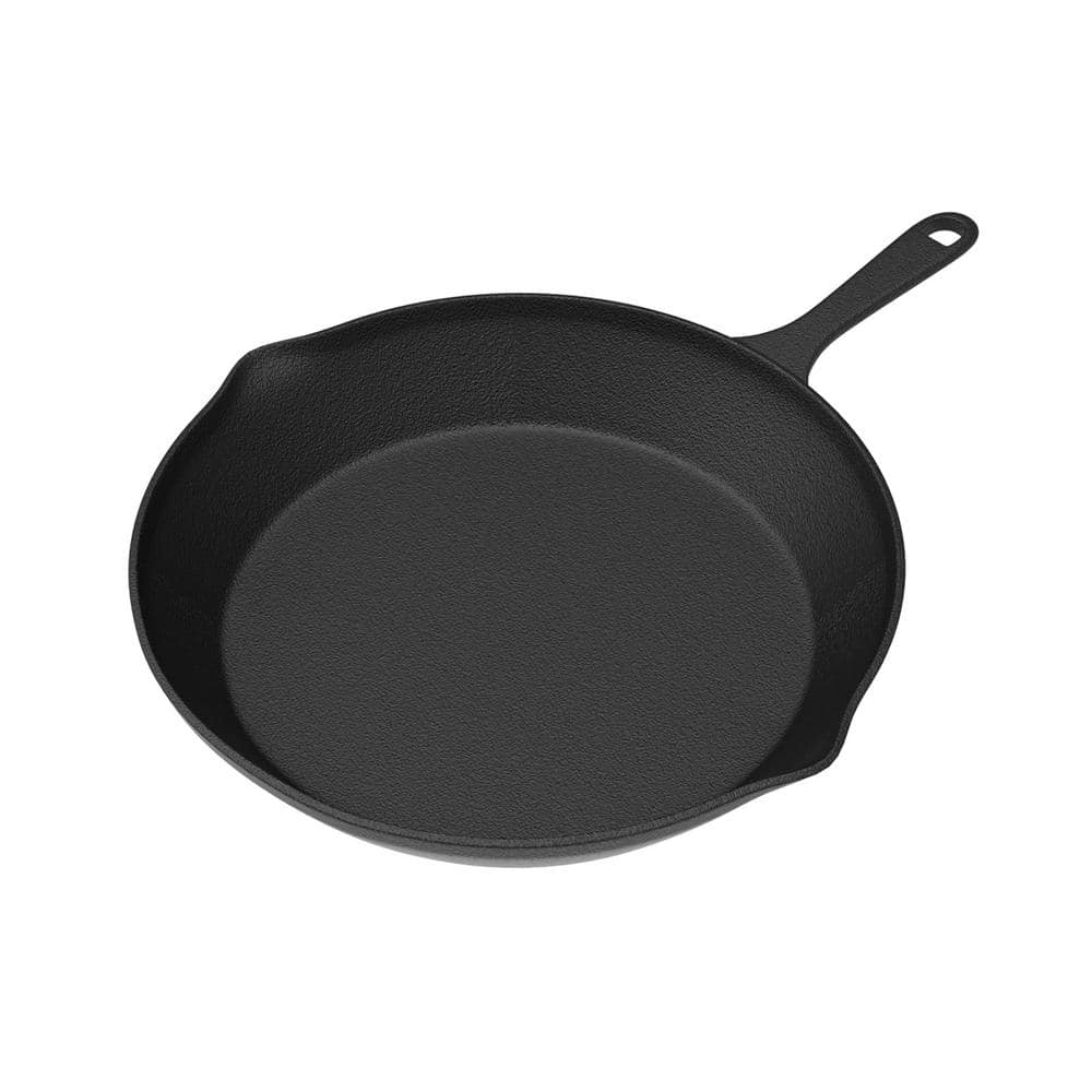 Pre-Seasoned Black Cast Iron Skillet Set, 3-Piece