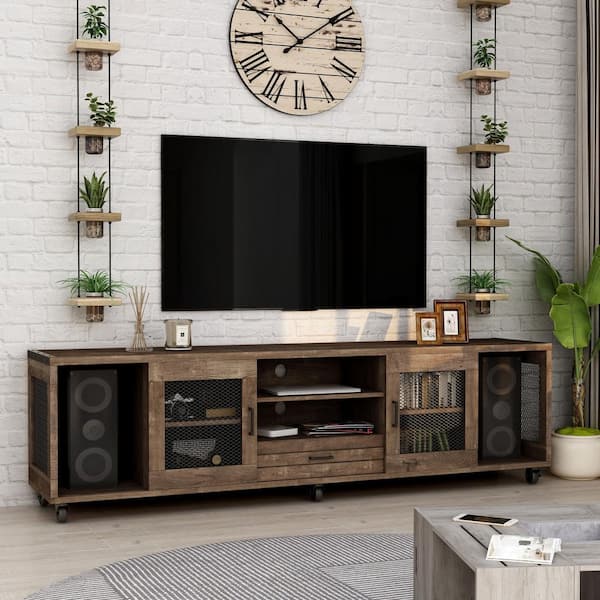 Reclaimed Oak Tv Stand Fits Tvs, Tv Entertainment Unit Furniture