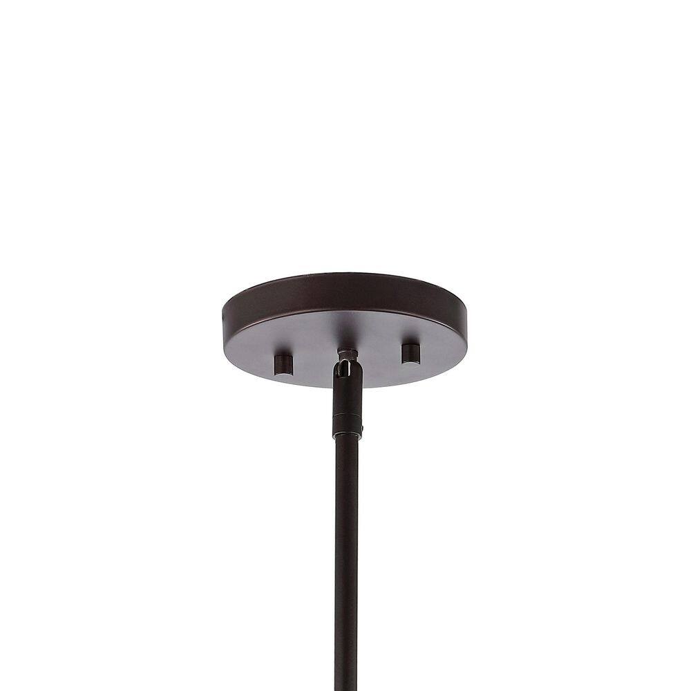 Hayes 11.25" Oil-Rubbed Bronze Industrial Farmhouse LED Pendant