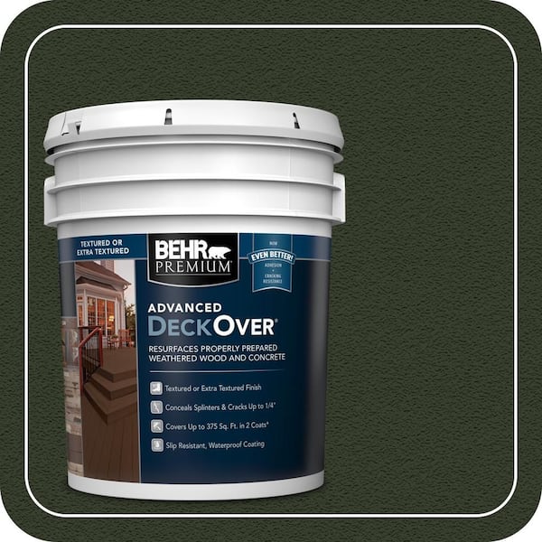 5 gal. #SC-120 Ponderosa Green Textured Solid Color Exterior Wood and Concrete Coating