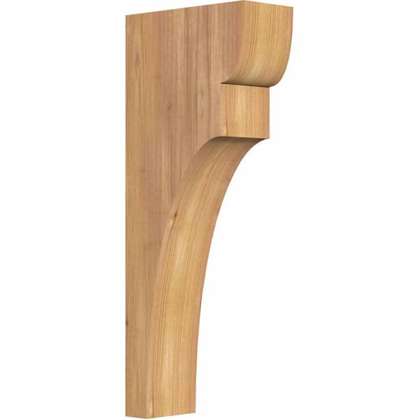 Ekena Millwork 3-1/2 in. x 8 in. x 20 in. Western Red Cedar Yorktown Smooth Corbel