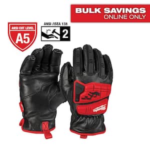 X-Large Level 5 Cut Resistant Goatskin Leather Impact Gloves