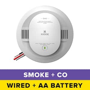 Hardwired Smoke and Carbon Monoxide Detector with AA Battery Backup, Wireless Interconnect, Voice Alerts, 30CUAR-VRF