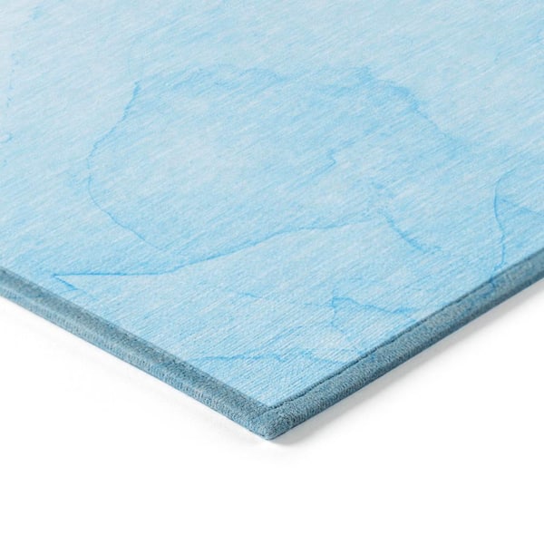 Chantille ACN509 Blue 2 ft. 3 in. x 7 ft. 6 in. Machine Washable Indoor/Outdoor Geometric Runner Rug