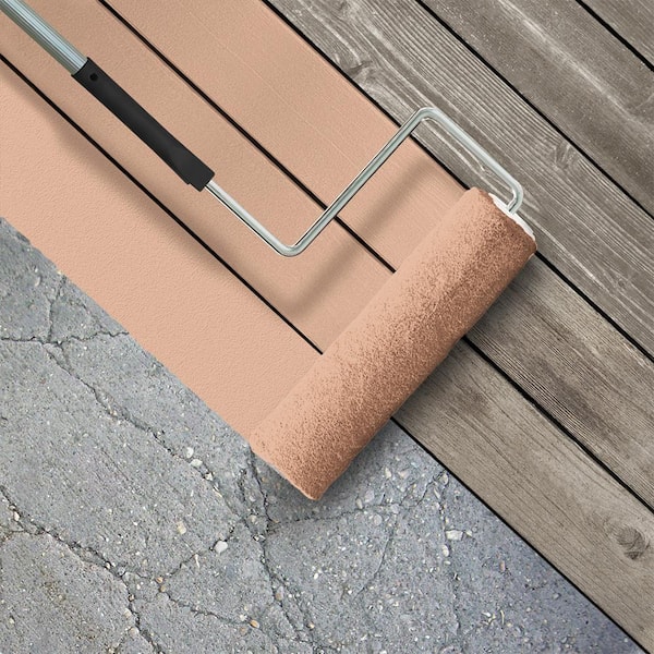 1 gal. #PFC-06 Georgia Peach Low-Lustre Enamel Interior/Exterior Porch and Patio Floor Paint