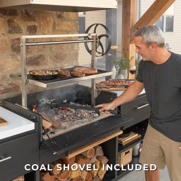 Backyard Discovery Timber Rock Wood/Charcoal Argentine Grill