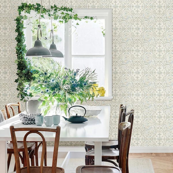 Chesapeake 56.4 sq. ft. Sonoma Taupe Spanish Tile Wallpaper