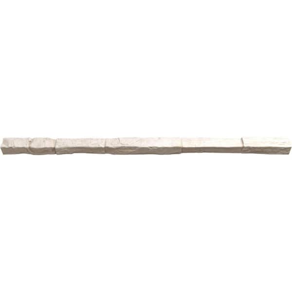 Ekena Millwork 2 in. x 2 in. x 48 in. Valley Spring Universal Composite Trim Sill for StoneWall Faux Stone Siding Panels