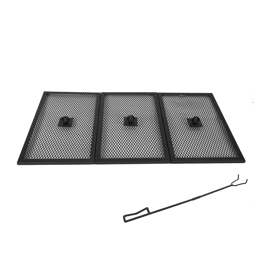 The Peak 36 in. Steel Rectangle Spark Screens and Screen Lift for Patio Fire Pit price history on PriceWatchPro