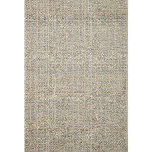 Chris Loves Julia Polly Blue/Sand 9 ft. 3 in. x 13 ft. HandTufted Modern Area Rug