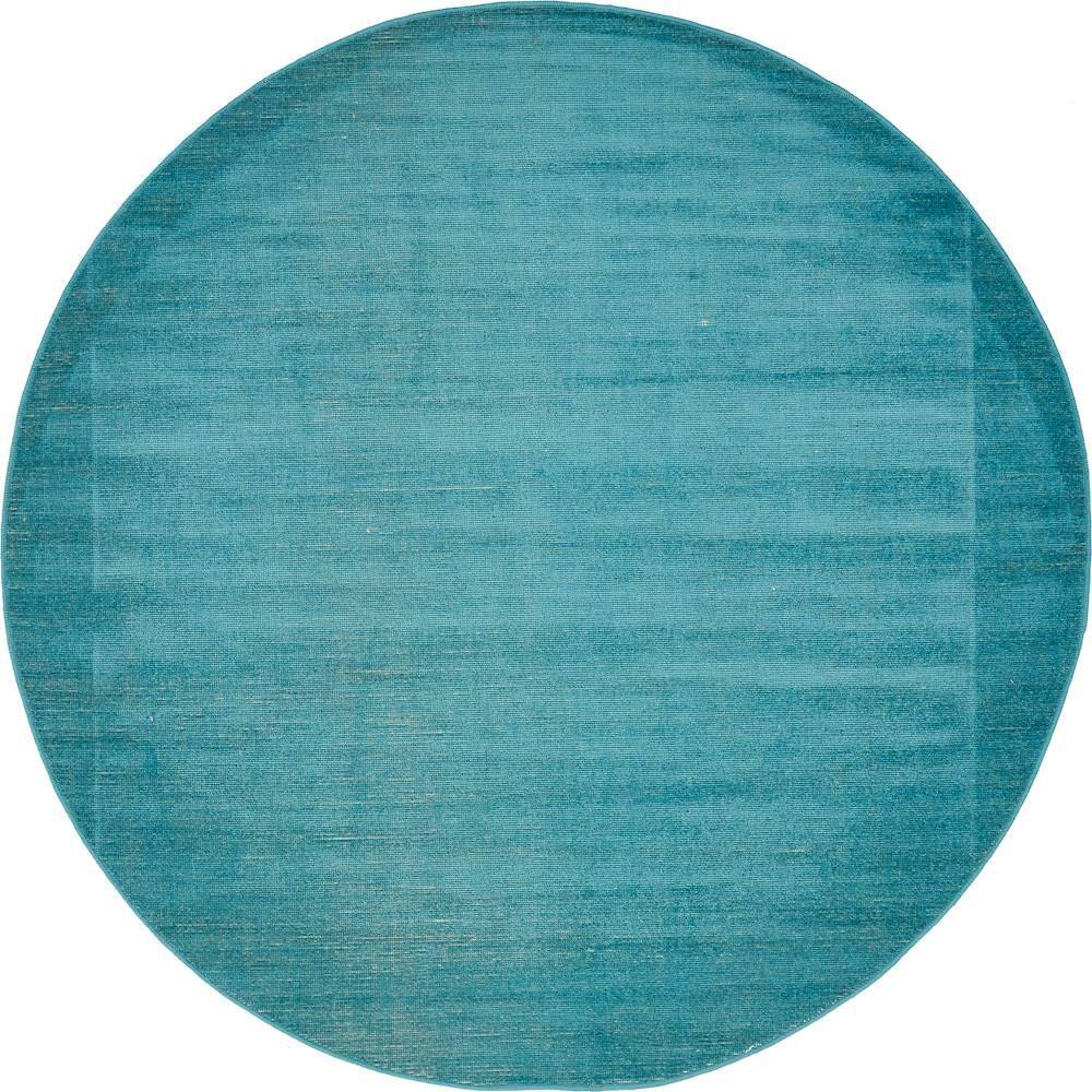 Unique Loom Williamsburg Solid Teal 5 