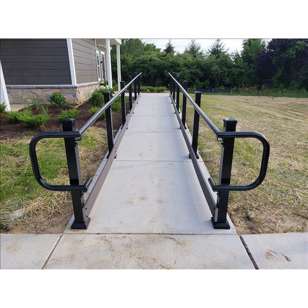 Black ADA Hand Rail Handicap Loop