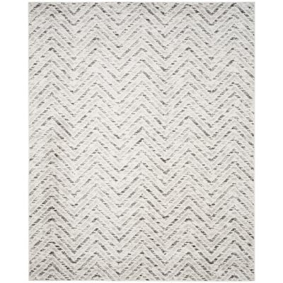 SAFAVIEH Adirondack Ivory/Silver 10 Ft. X 14 Ft. Border Medallion Area ...