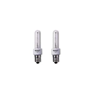 KX-2000 20-Watt T3 Krypton/Xenon Light Bulb with Candelabra Screw (E12) Base, Frost, 2700K (2-Pack)
