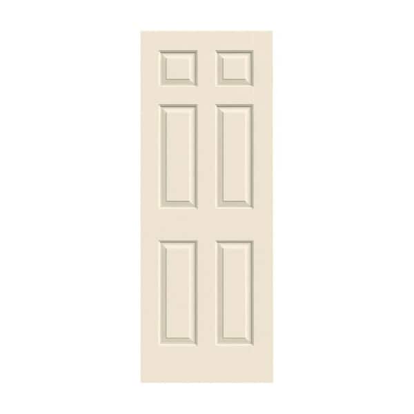 JELD-WEN 24 in. x 80 in. Colonist Primed Textured Solid Core Molded Composite MDF Interior Door Slab