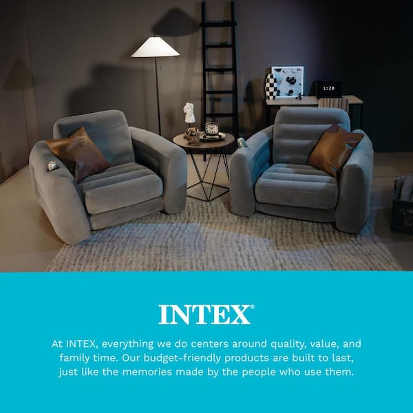Intex Queen Size Inflatable Pull-Out Sofa Bed Couch and Chair