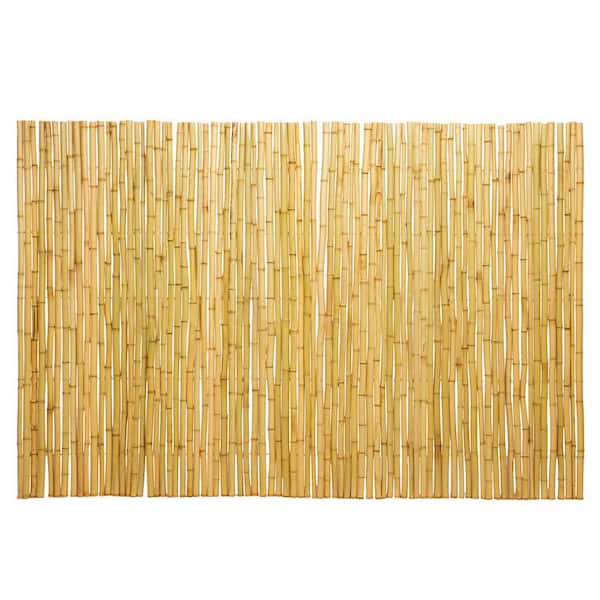 Backyard X-Scapes Natural Bamboo Fencing Decorative Rolled Fence Panel 6 ft. H x 4 ft. L x 1 in. D