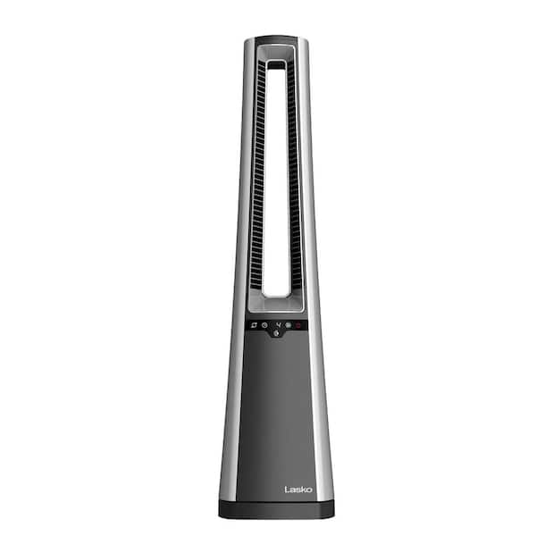 Lasko Bladeless 37 in. Oscillating Tower Fan with Nighttime Setting, Timer and Remote Control