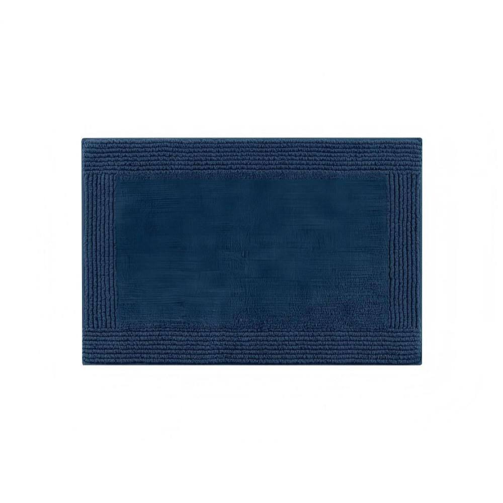 20 in. x 30 in. Cotton Rectangle Bath Rug, 100% Cotton Tufted 3000-GSM Reversible for Bathroom in Navy, 1-Piece price history on PriceWatchPro