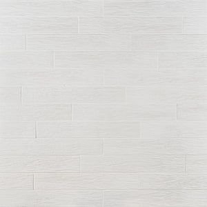 Rai Wood White 4 in. x 24 in. Polished Porcelain Floor and Wall Tile (11.62 sq. ft./Case)