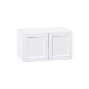 Mancos Bright White Shaker Assembled Deep Wall Bridge Kitchen Cabinet (36 in. W X 20 in. H X 24 in. D)