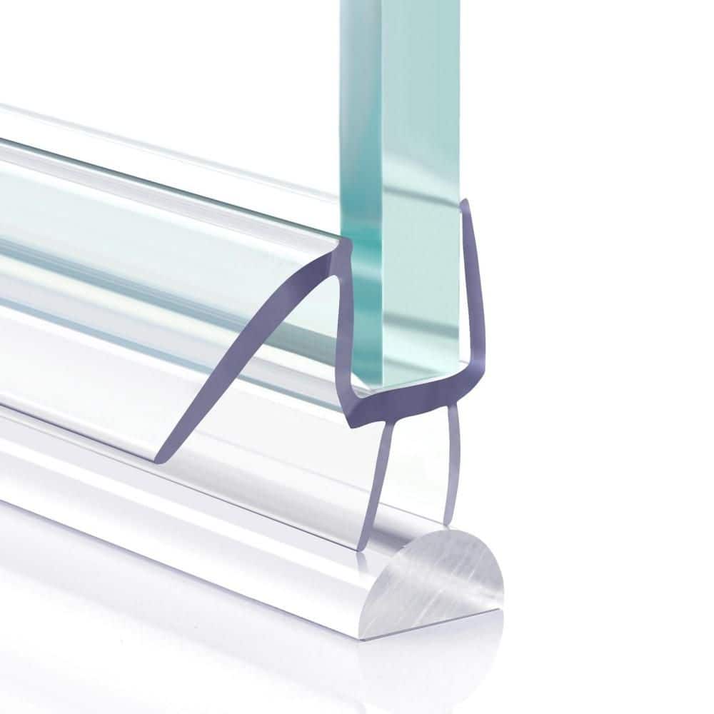 2-Pack 36 in. L Frameless Shower Door Seal for 3/8 in. Glass, Glass Shower Door Seal Strip, Leak Stop and Water Barrier price history on PriceWatchPro