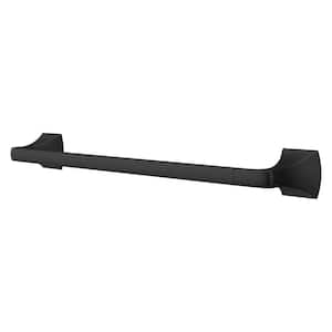 Bruxie 18 in. Wall Mounted Single Towel Bar in Matte Black