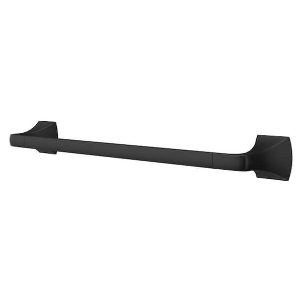 Pfister Bruxie 18 in. Wall Mounted Single Towel Bar in Matte Black