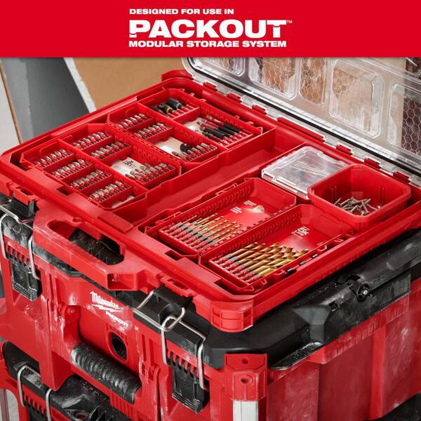 Milwaukee SHOCKWAVE Impact-Duty Titanium Drill Bit Set with Carbide Hammer Drill Bit Set (22-Piece)
