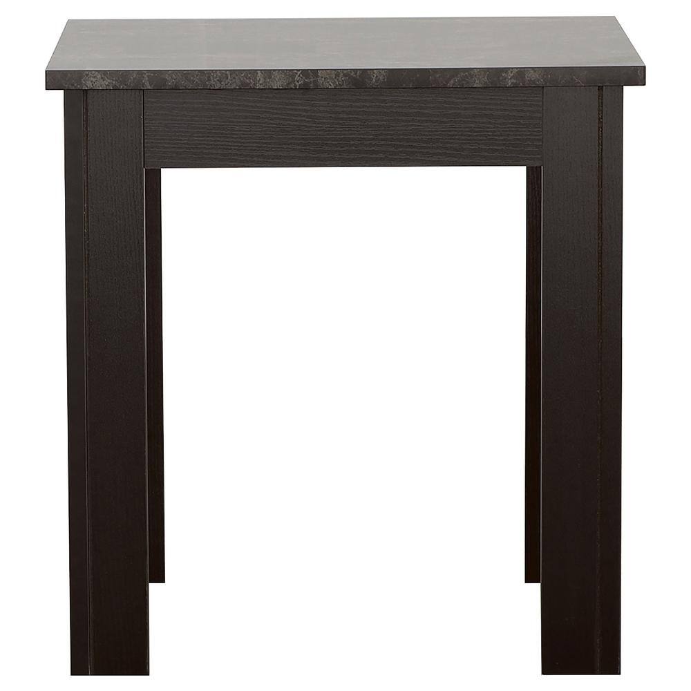 Transitional 3-Piece Black Rectangular Coffee and End Table Set