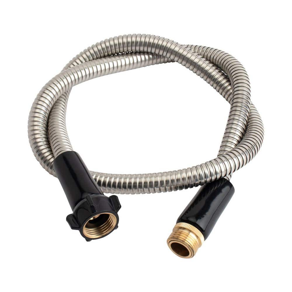 18 mm Dia x 4 ft. 304 Stainless Steel Heavy-Duty Short Water Hose for Outdo