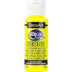 Americana Neon Lights 2 oz. Thermal Green Acrylic Paint DHS5-29 - The Home  Depot