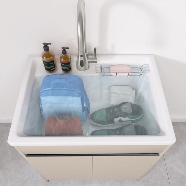 Getpro 30 in. x 22 in. x 36 in. Freestanding Laundry Sink with