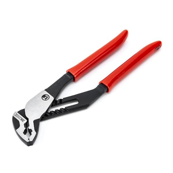 Crescent Z2 K9 8 in. V-Jaw Tongue and Groove Dipped Grip Pliers With K9 Angle Access Jaws
