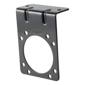 CURT 58150 7-Pin RV Blade Connector - Vehicle-Side Trailer Wiring Socket With Dust Cover, Bulk Pack
