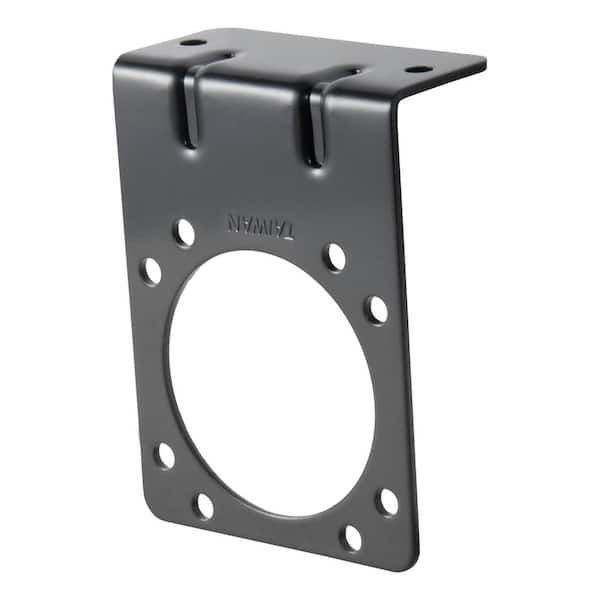 CURT Connector Mounting Bracket for 7-Way RV Blade (Heavy-Duty, Black)