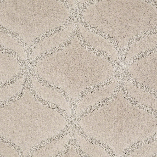 Lifeproof Kensington - Fossil - Beige 42.1 oz. Nylon Pattern Installed Carpet
