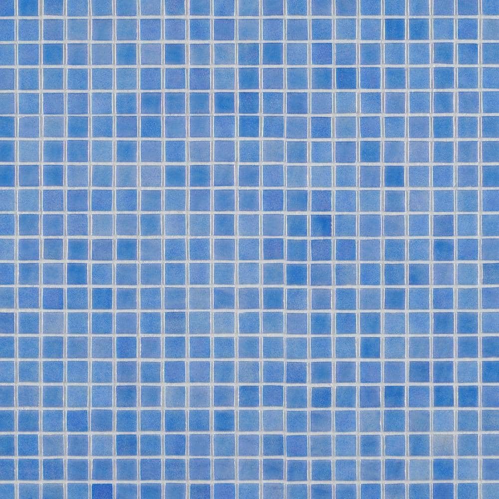 Rapids Saint Lucia 4 in. x 0.19 in. Polished Glass Floor and Wall Mosaic Pool Tile Sample -  Ivy Hill Tile, EXT3RD106272