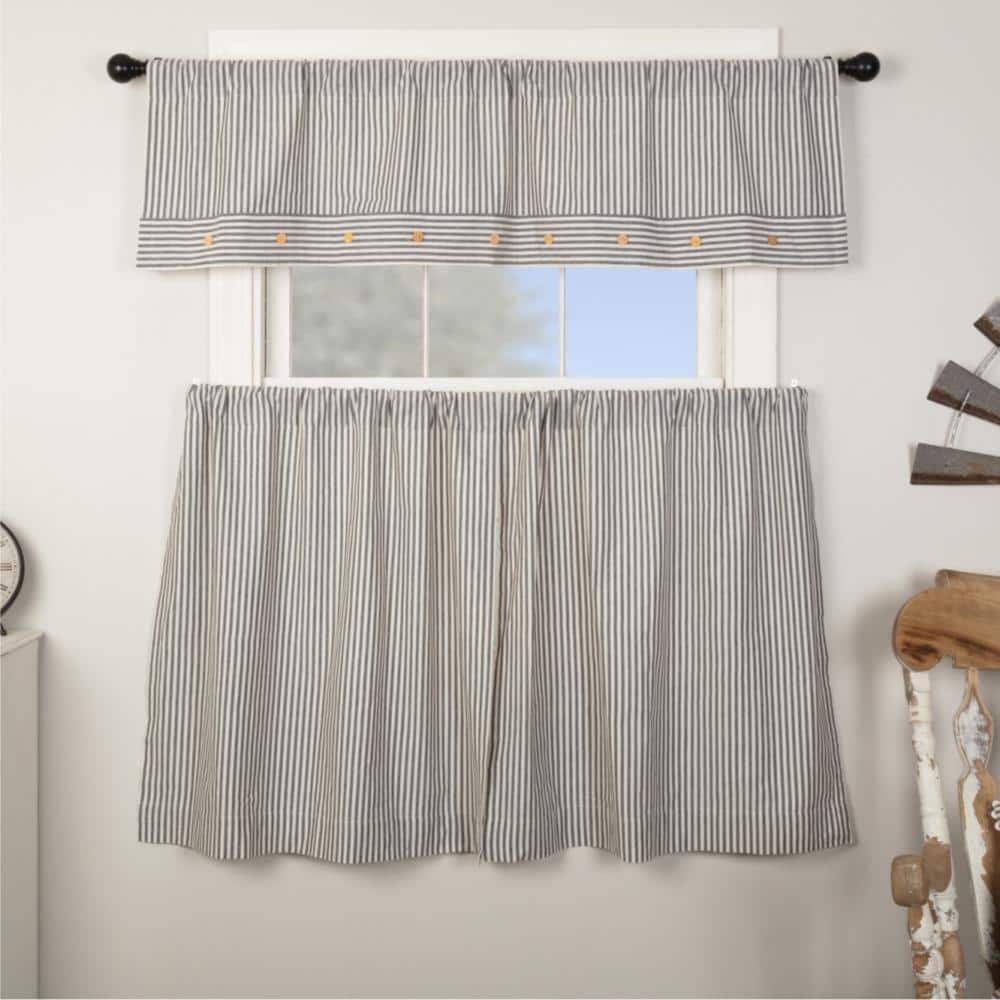 Farmhouse Ticking Gray Tier Set of 2 36Lx36W price history on PriceWatchPro