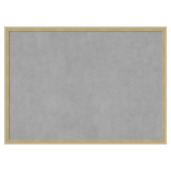 Amanti Art Lucie Champagne 29 in. x 21 in Framed Magnetic Board