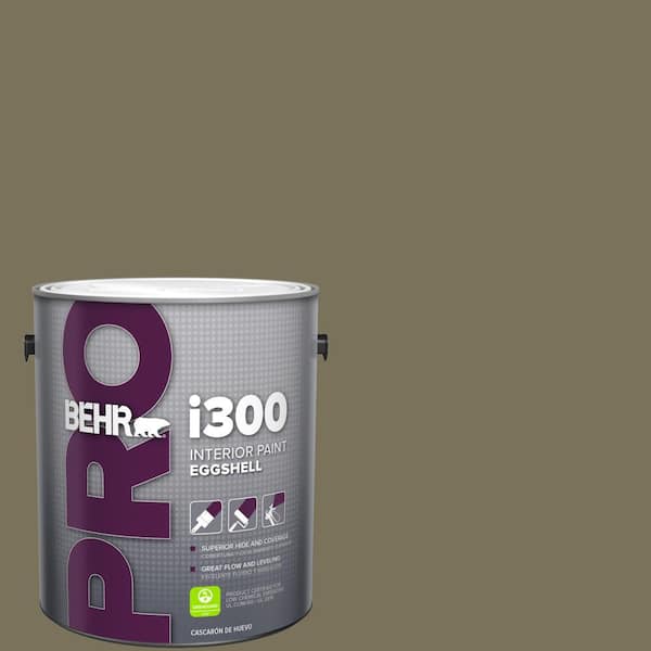 BEHR PRO 1 gal. #380F-7 Crocodile Eggshell Interior Paint