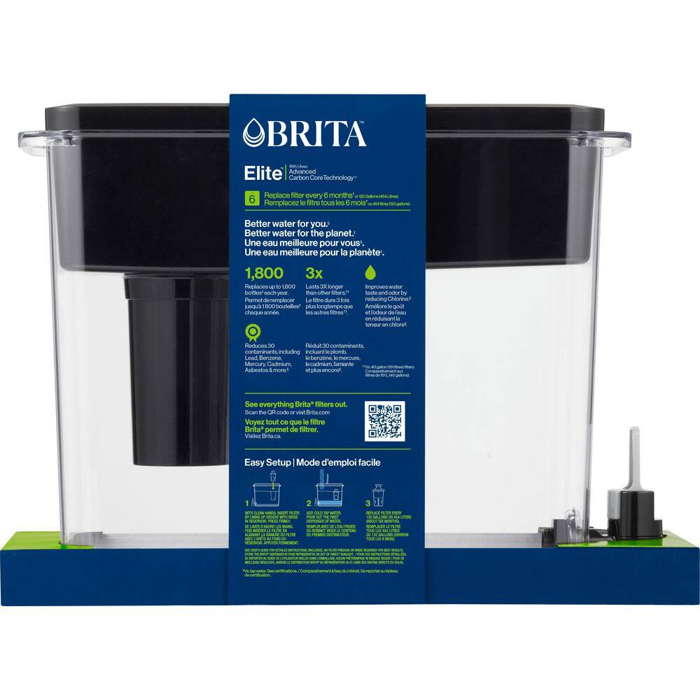 Jet Black Extra Large 27-Cup Filtered Water Dispenser