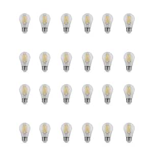 75-Watt Equivalent A15 Medium-Base Dimmable Filament Clear Glass LED Ceiling Fan Light Bulb in Soft White (24-Pack)