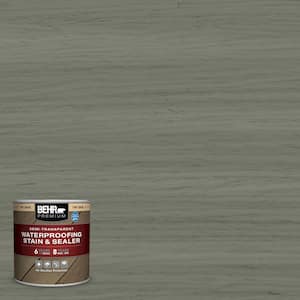 8 oz. #ST-137 Drift Gray Semi-Transparent Waterproofing Exterior Wood Stain and Sealer Sample