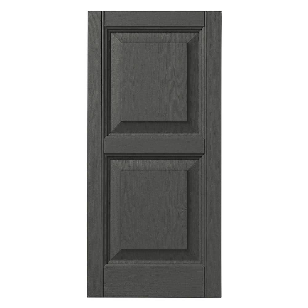 15 in. x 31 in. Raised Panel Polypropylene Shutters Pair in Spanish Moss price history on PriceWatchPro
