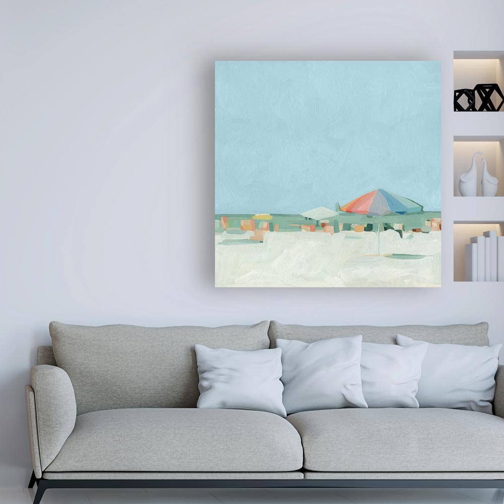Summer Palette II Abstract Beach Canvas Print, 18x18