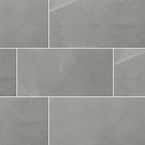 Madison Celeste 11.56 in. x 23.87 in. Polished Porcelain Stone Look Floor and Wall Tile (16 sq. ft./Case)