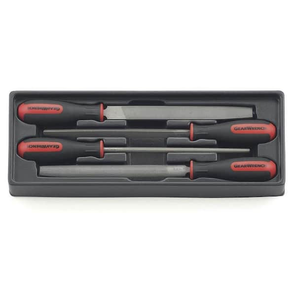 GEARWRENCH 8 in. Bastard File Set (4-Piece)