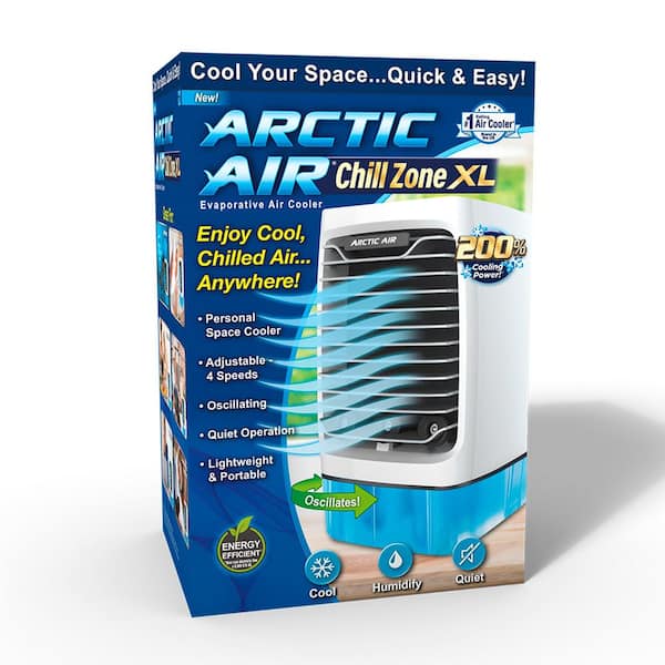  Arctic Air Pure Chill Evaporative Air Cooler By Ontel -  Powerful 3-Speed Personal Space Cooler, Quiet, Lightweight And Portable For  Bedroom, Office, Living Room & More : Home & Kitchen